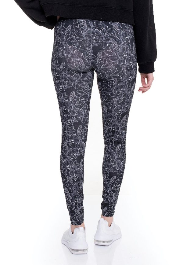 Urban Classics - Ladies AOP Hibiscus Black - Leggings Online Hot Sale