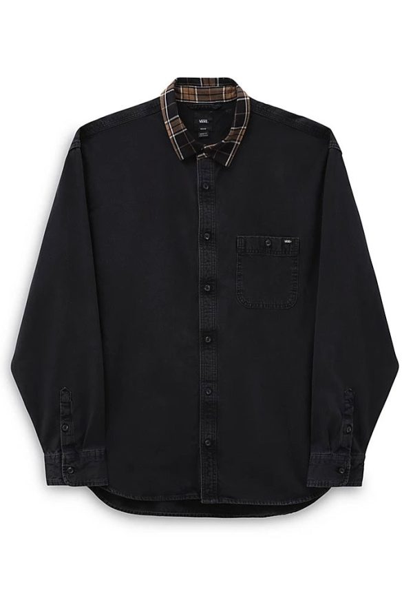 Vans - Deerfiel Woven Washed Black - Shirt Hot on Sale