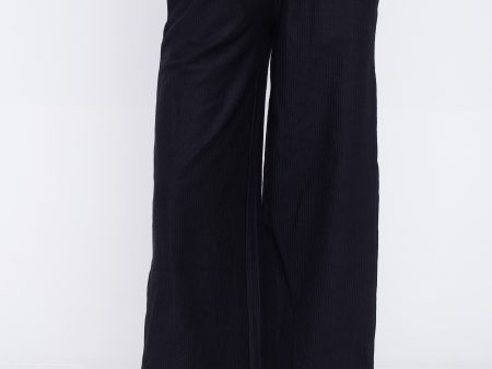 Urban Classics - Ladies Straight Rib Terry Black - Pants Fashion