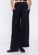 Urban Classics - Ladies Straight Rib Terry Black - Pants Fashion