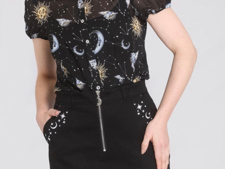 Hellbunny - Interstellar Mini Black - Skirt Discount