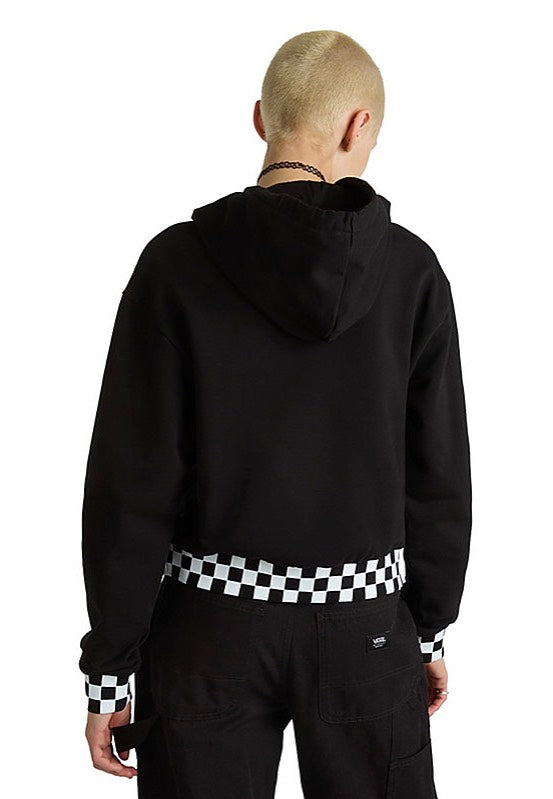 Vans - Boom Boom Check Crop II Black - Hoodie Fashion