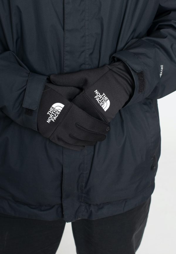 The North Face - Etip Recycled Logo TNF Black TNF White - Gloves Online Hot Sale