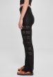 Urban Classics - Ladies Flared Crochet Knit Black - Pants For Cheap