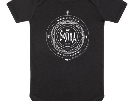 Gojira - Moon Phases Babygrow Black White - Bodysuit Online Hot Sale