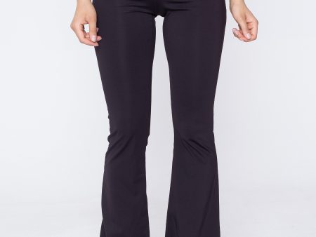 Urban Classics - Ladies Recycled High Waist Flared Black - Leggings Supply