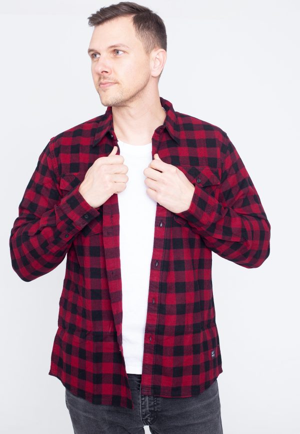 Vintage Industries - Harley Red Check Harley - Shirt Online now