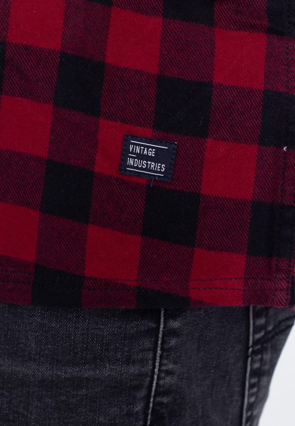 Vintage Industries - Harley Red Check Harley - Shirt Online now