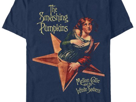 The Smashing Pumpkins - Mellon Collie Cover Navy - T-Shirt on Sale