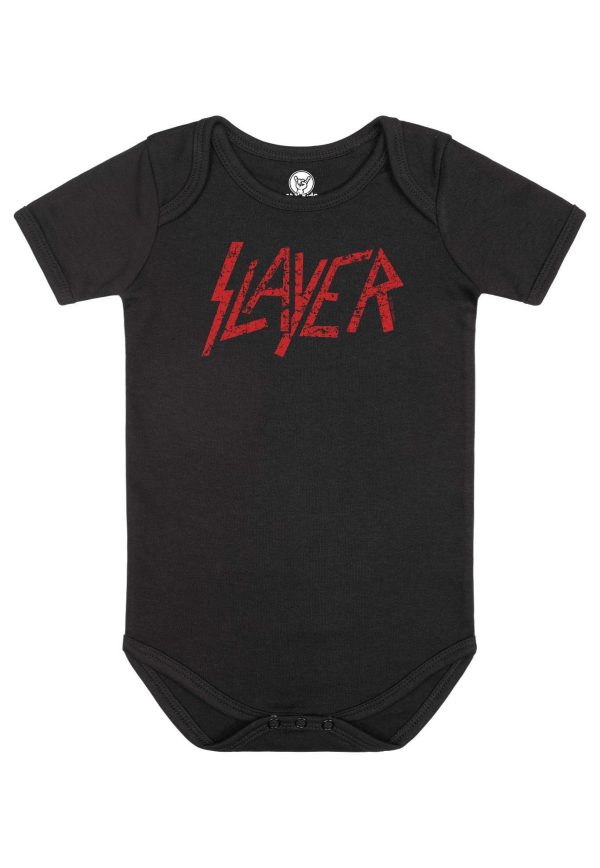 Slayer - Logo Babygrow Black Red - Bodysuit Supply