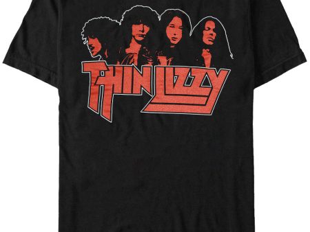 Thin Lizzy - Band Photo Logo - T-Shirt Discount