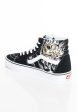 Vans - Sk8-Hi Flame Skull Black True White - Shoes Fashion