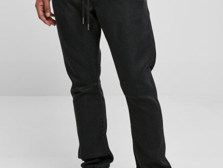 Urban Classics - Knitted Denim Realblack Washed - Pants For Sale