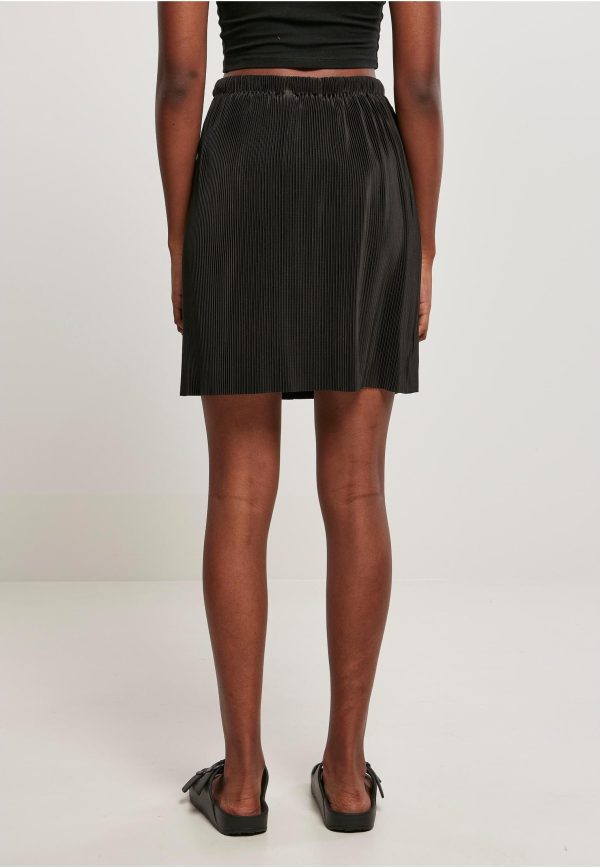 Urban Classics - Ladies Plisse Mini Black - Skirt Online Hot Sale