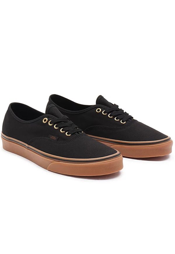 Vans - Authentic Black Rubber - Shoes For Cheap