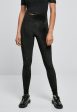 Urban Classics - Ladies High Waist Velvet Black - Leggings Online