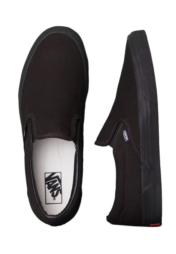 Vans - Classic Slip-On Black Black - Shoes Hot on Sale