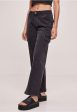 Urban Classics - Ladies High Waist Straight Cargo Black Washed - Jeans on Sale