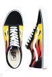 Vans - Old Skool (Flame) Black Black True White - Shoes Discount