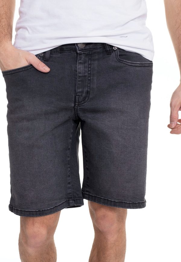 Urban Classics - Relaxed Fit Real Black Washed - Shorts For Cheap