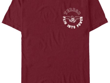 Terror - Pain Into Power Forest Burgundy - T-Shirt Fashion