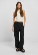 Urban Classics - Ladies Vicose Straight Leg Black - Pants on Sale