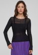 Urban Classics - Ladies Exposed Seam Mesh Black - Longsleeve Sale