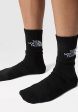 The North Face - Multi Sport Cush Crew Pack Of 3 Tnf Black - Socks Supply