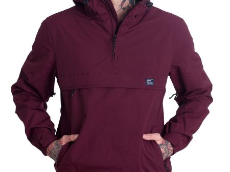 Vintage Industries - Shooter Burgundy - Windbreaker Fashion