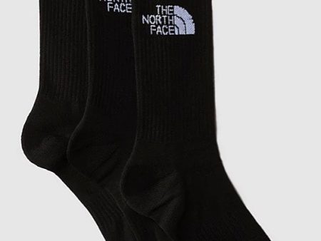 The North Face - Multi Sport Cush Crew Pack Of 3 Tnf Black - Socks Supply