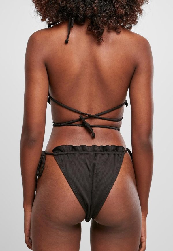 Urban Classics - Ladies Rib Babylock Triangle Black - Bikini Online Sale