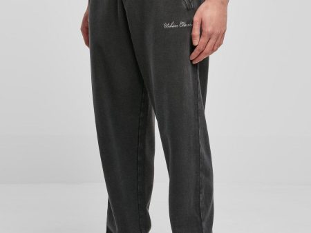 Urban Classics - Small Embroidery Black - Sweat Pants Hot on Sale