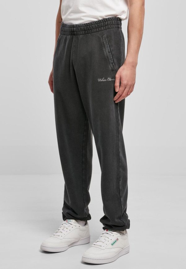 Urban Classics - Small Embroidery Black - Sweat Pants Hot on Sale