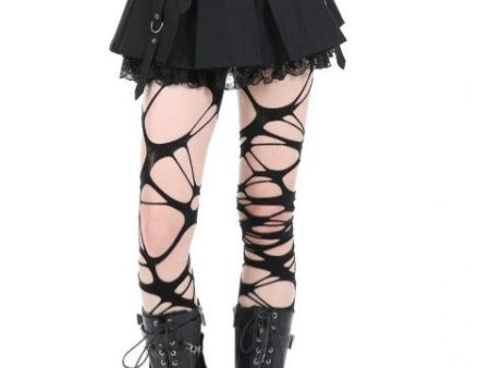 Dark In Love - Punk Metal Pleated Mini - Skirt For Cheap