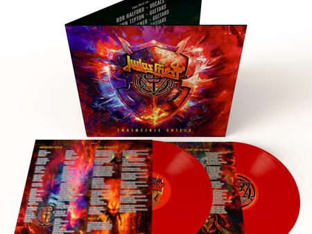 Judas Priest - Invincible Shield Ltd. Red - Colored 2 Vinyl Online Hot Sale