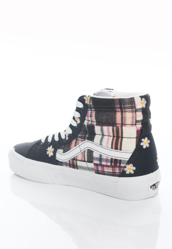 Vans - Sk8 Hi Floral Plaid Patchwork - Girl Shoes For Cheap