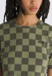 Vans - Checker Crew Crop II Olivine - T-Shirt Online Sale