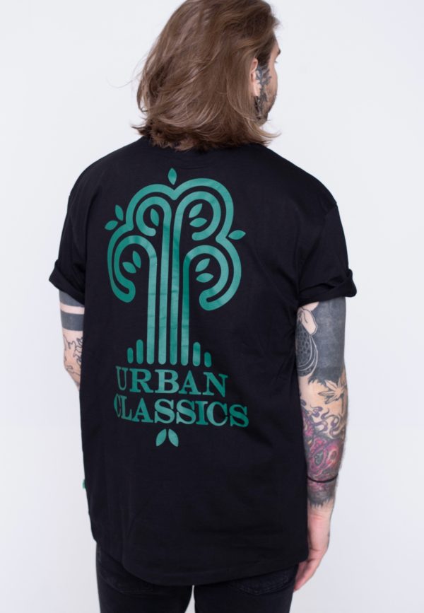 Urban Classics - Organic Tree Logo Black - T-Shirt Online Hot Sale