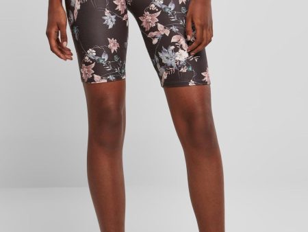 Urban Classics - Ladies Soft AOP Cycle Blacksoftflower - Shorts Online now