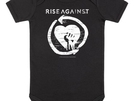 Rise Against - Heartfist Babygrow Black White - Bodysuit For Discount