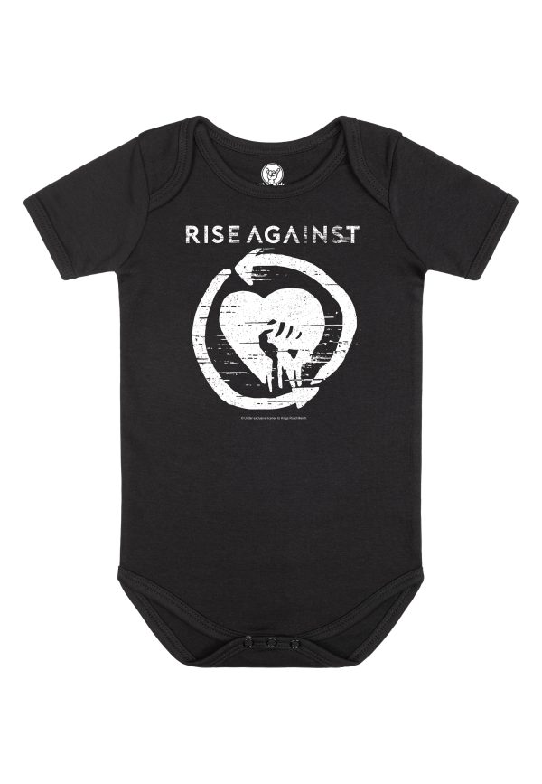 Rise Against - Heartfist Babygrow Black White - Bodysuit For Discount