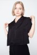 Urban Classics - Ladies Viscose Satin Resort Black - Shirt Cheap