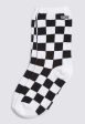 Vans - Ticker 6.5-10 Rox Ditsy Black Checkerboard - Socks For Discount