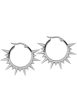 Wildcat - Spiked Silver - Earrings For Sale