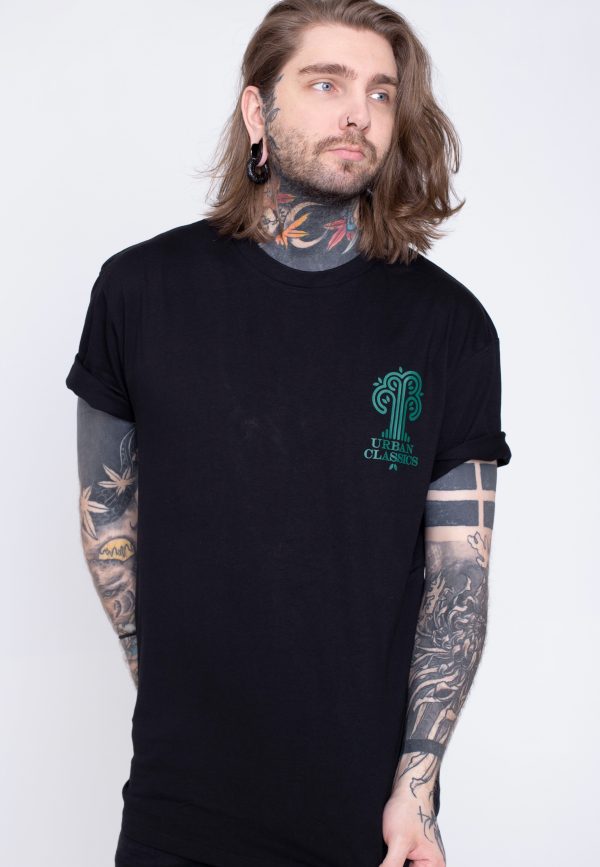 Urban Classics - Organic Tree Logo Black - T-Shirt Online Hot Sale