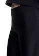 Urban Classics - Ladies High Waist Shiny Rib Pedal Pusher Black - Leggings Hot on Sale