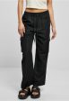 Urban Classics - Ladies Vicose Straight Leg Black - Pants on Sale