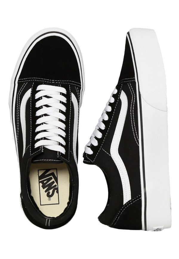 Vans - Old Skool Platform Black White - Girl Shoes Online Hot Sale