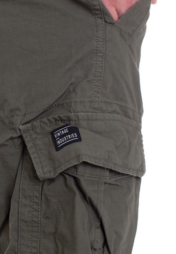 Vintage Industries - Terrance Olive Drab - Shorts Sale