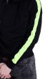 Urban Classics - Ladies Neon Shoulder Stripe Black Electriclime - Hoodie For Discount